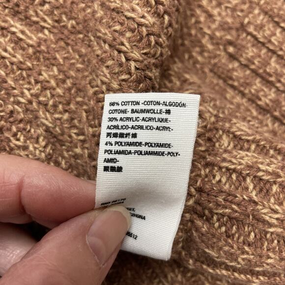 Free People High Hopes Cardigan Womens S Maroon Open Front Ribbed Drop Sleeve - Picture 5 of 9